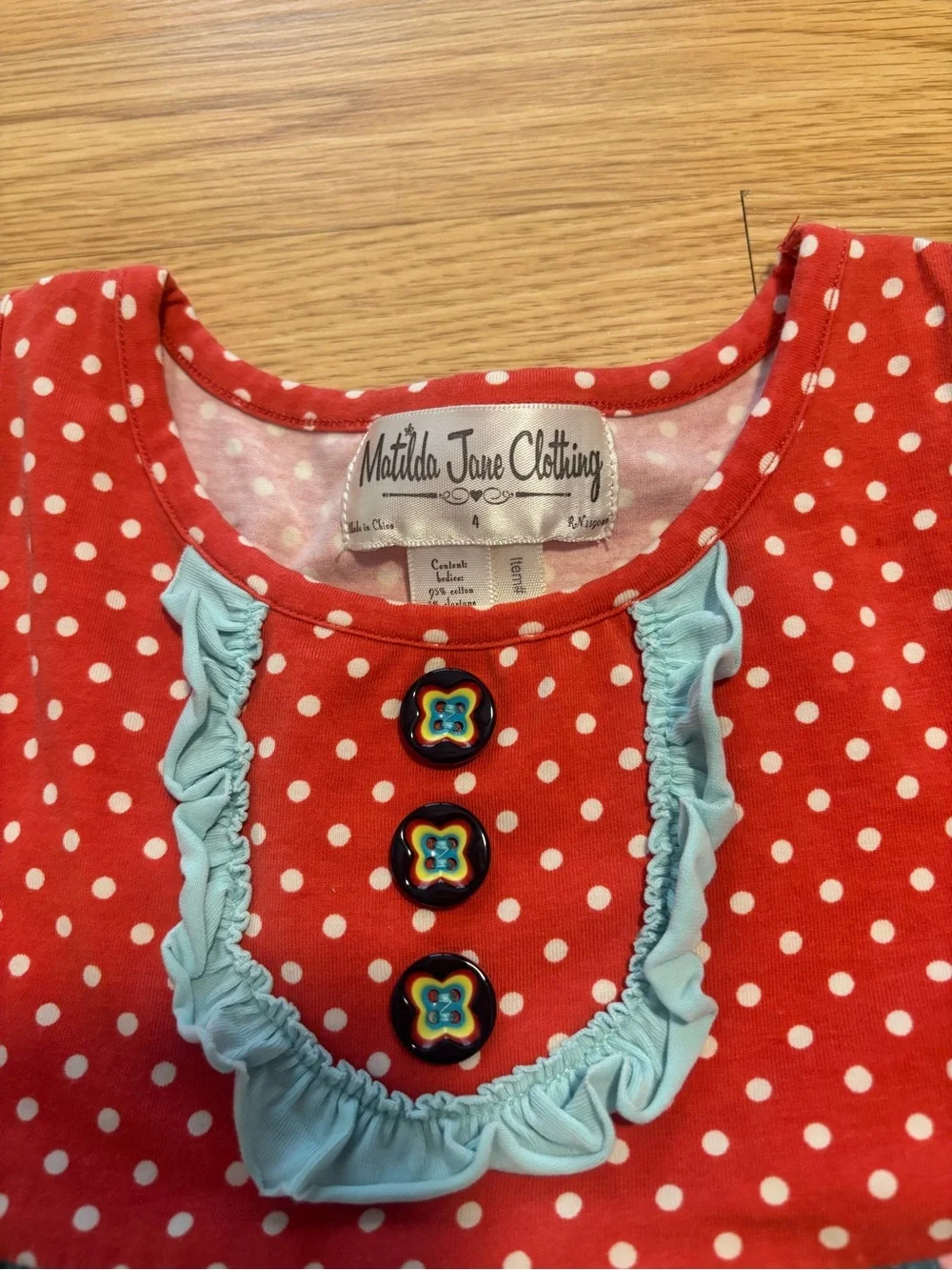 “Matilda Jane” dress with matching shorties size 4 in EUC
